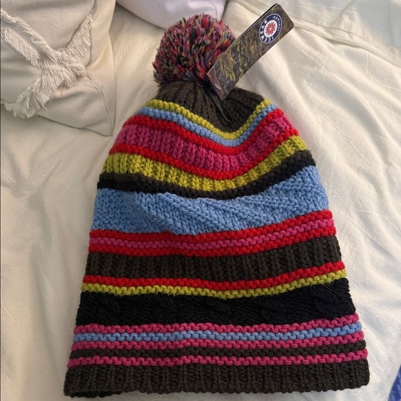 Icewear Women's Colorful Striped Beanie - Picture 4 of 5